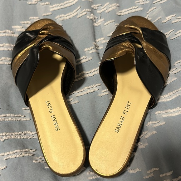 Sarah Flint arabesque bronze and black slide 38 - Picture 4 of 6